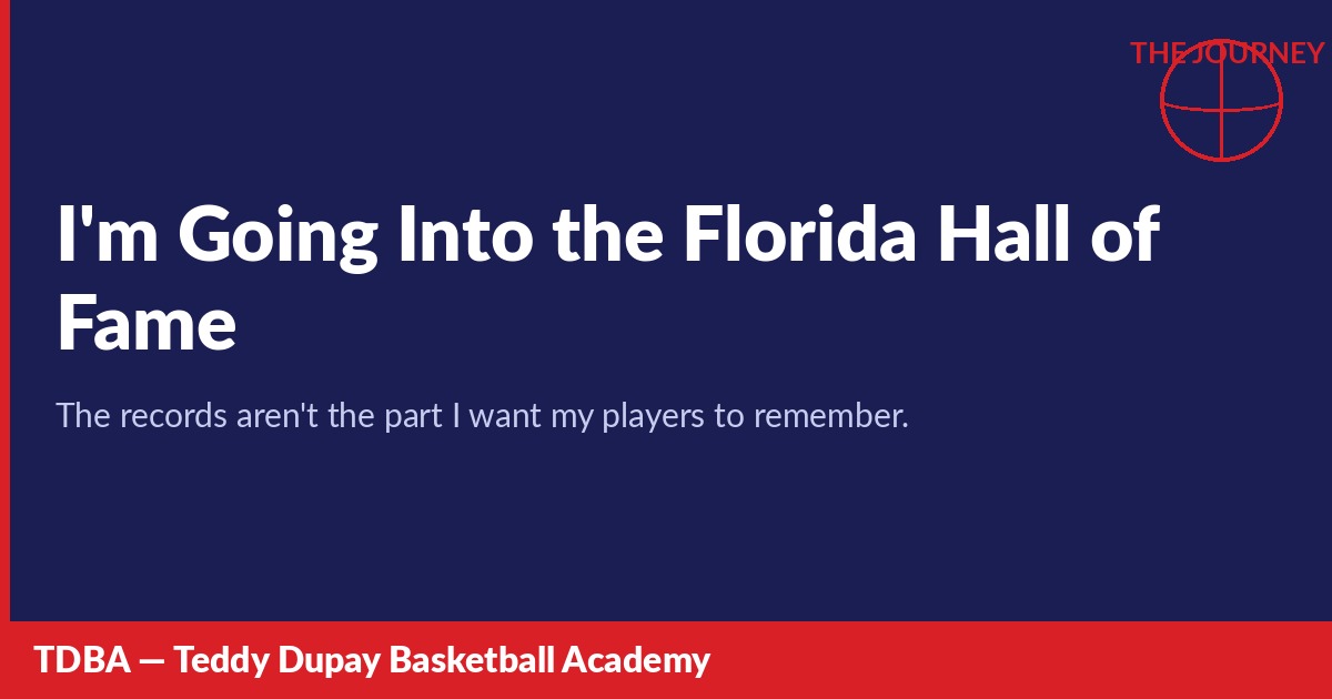 Teddy Dupay — 2026 FHSAA Hall of Fame inductee, founder of Teddy Dupay Basketball Academy.